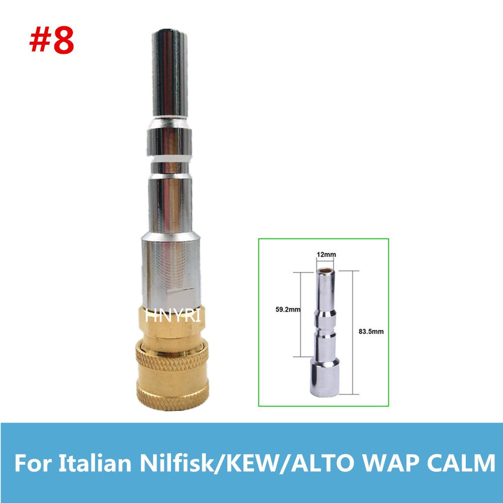 HNYRI myjka ciśnieniowa męski Adapter G1/4 &quot;szybkozłączka do Karcher/LAVOR/Gerni/Aquatak/Parkside Cleaning Machine: Type 8
