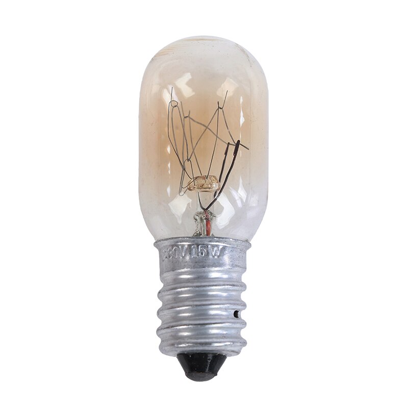 Bombilla de horno de alta temperatura, 15W, 300 grados Celsius, luz para microondas, E12/E14/E17, tostadora, Bombilla de vapor, 230V, 360LM: E14