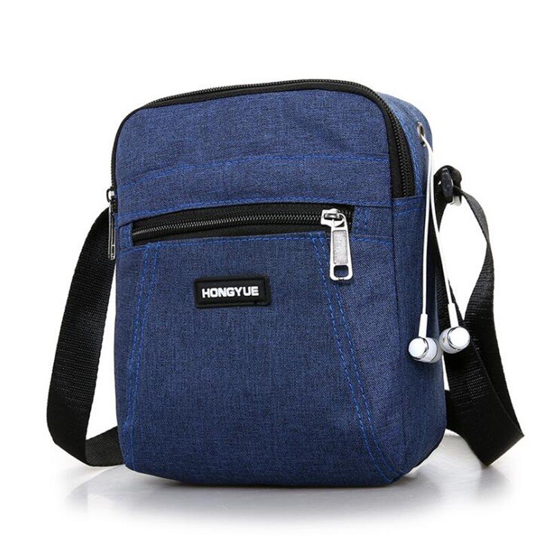 Mannen Taille Crossbody Messenger Schoudertassen Reistas Man Portemonnee Kleine Sling Pack Voor Werk Business Mannen tas: blue