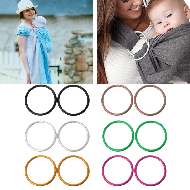 2 stk / sæt babybærere aluminiumsring til babybærere og slynger tilbehør til babybærere