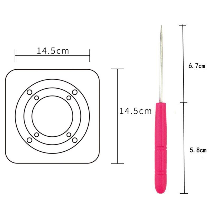 Plaque à gâteau en métal, plateau tournant, support à gâteau rond antidérapant, décoration rotative avec 6 aiguilles de traçage, outils de cuisson à faire soi-même