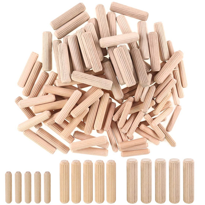400Pcs Houten Ankers Diverse, 6Mm 8Mm 10Mm Hout Pluggen Plugstangen, houtwerk Pins Tapered Voor Gegroefde Gecanneleerde, Timmerwerk