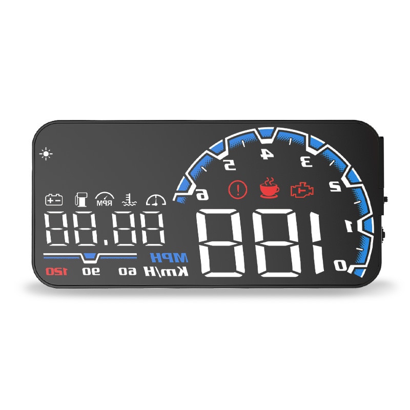 Car Electronics Head Up Display Speedometer Hud Projector On Windshield GPS Speedometer GPS HUD Obd2 Information Display Module