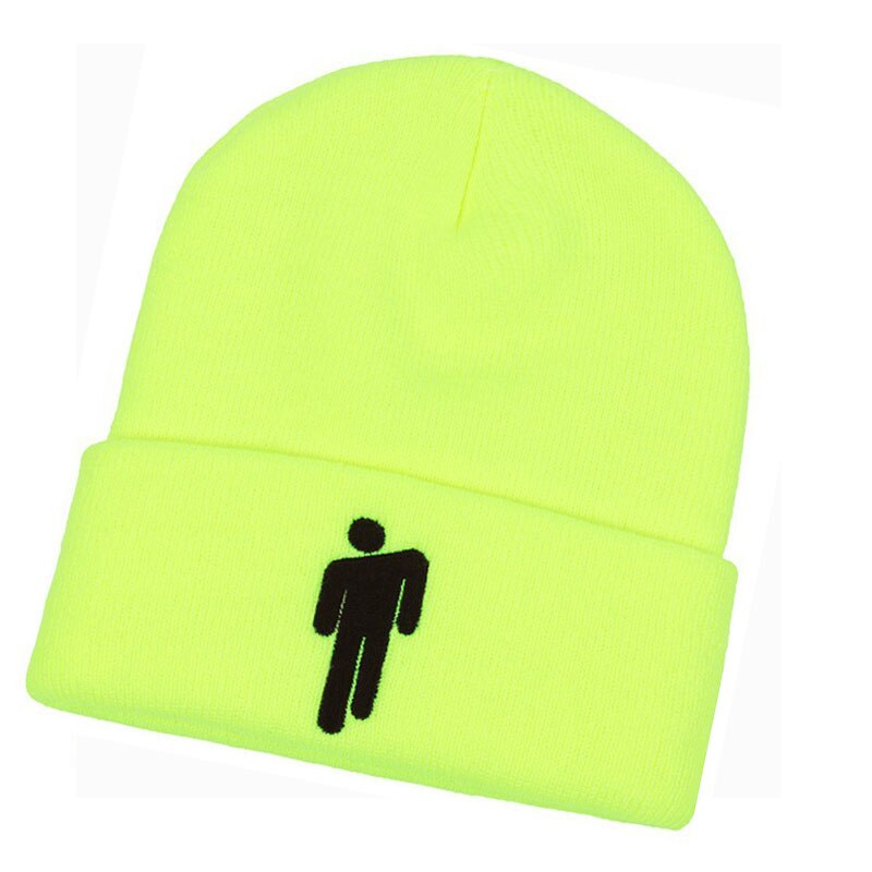 Beanie Hat Vrouwen Mannen Borduren Gebreide Warme Winter Hoeden Voor Vrouwen Mannen Effen Hip-Hop Casual Cuffed Mutsen Motorkap Toevallige: Light green