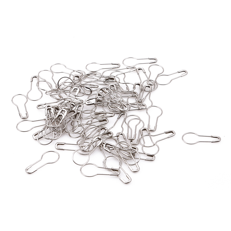 Épingles en forme de poire en acier, vêtement gourde épingle de sûreté Hangtag joint métal noir or argent couleur bricolage outils de couture accessoire