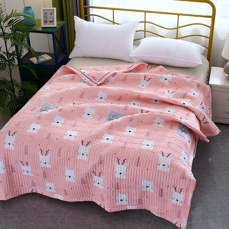 Skin-Friendly Summer Quilt Summer Blanket Skin-Friendly Velvet Thin Quilt Rinsing Machine Single and Double Quilt: 180x150cm / 2