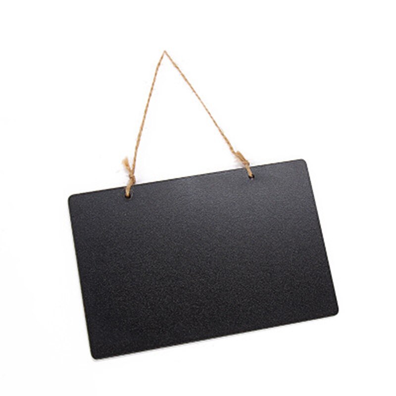 Slate Sign Double Sided Message Board With Hanging Rope For Home Party Direction Signs Multifunctional Message Board