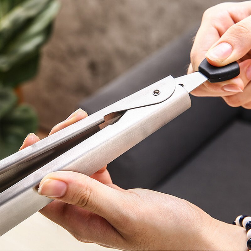 Food Clip Steak Clip Stainless Steel Kitchen Tool Household Multi-Function Food Clip Barbecue Clip Cafeteria Steak Clip