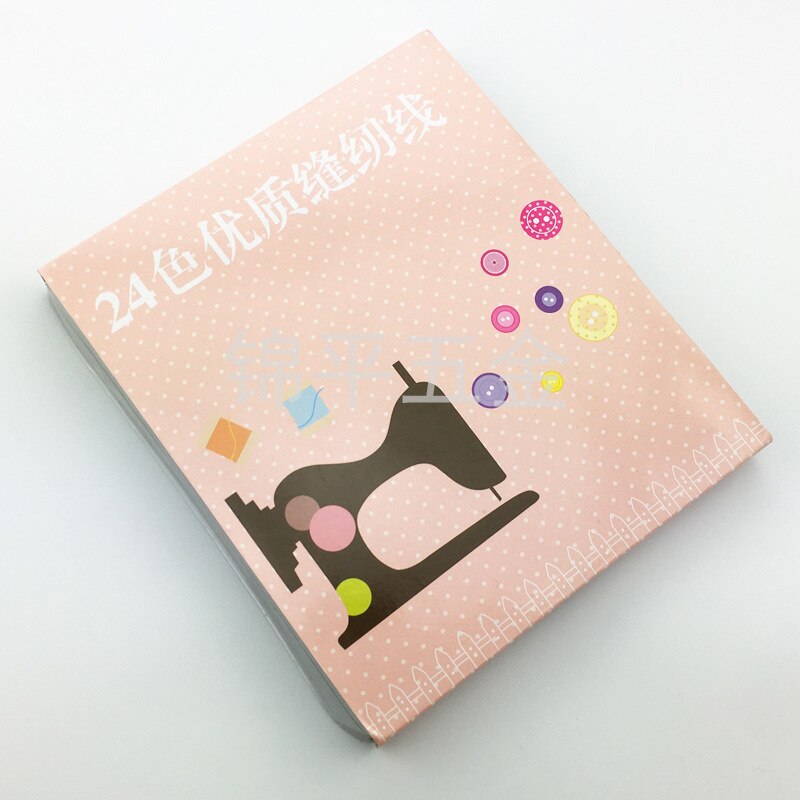 24 Pcs 402 Cotton Sewing Thread Polyester Sewing Material Accessories Sewing Thread Set