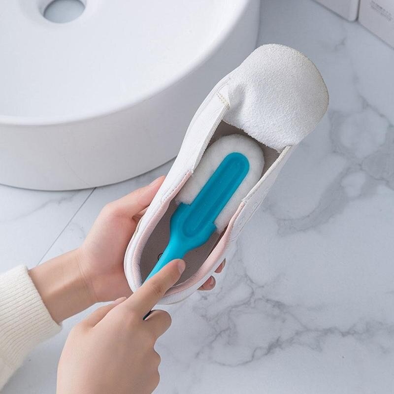 1pc Long Handle Soft Shoe Brush Cleaning Supplies Multifunctional Decontamination Household Foaming Brush Shoe Bru N7M6