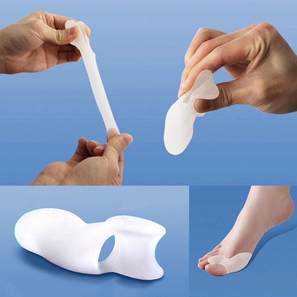 1 paar Zachte Siliconen Gel Voet Vingers Teen Separator Alignment Bunion Pain Relief Bone Stijltang Gezondheidszorg Product