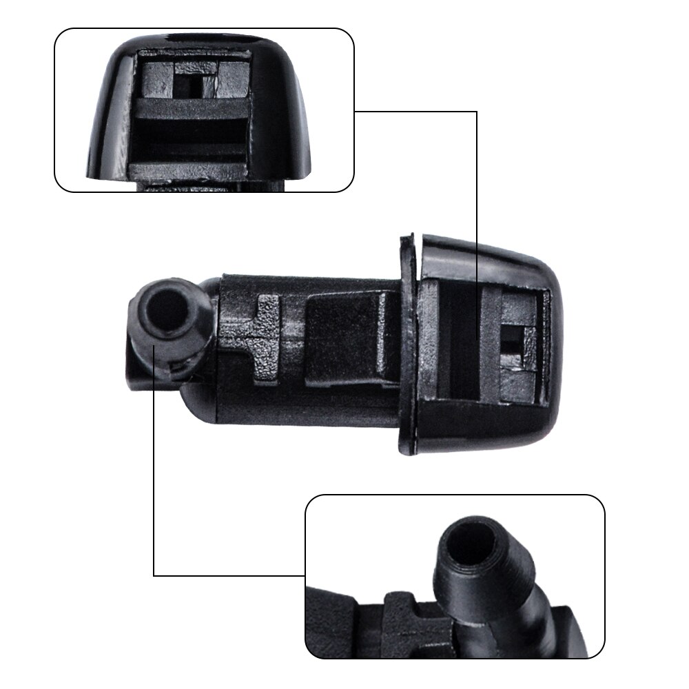 Partsworld 2PCS Front Windshield Washer Nozzles For Ford F250 F350 F450 F550 Replaces OEM: BC3Z-17603-A Spray Jet Kit