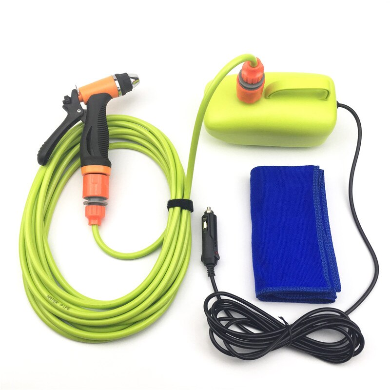 Electric 12V 60Watt High Pressure Car Washer Portable Car Washing Machine Tool Pump Kit Device: Plastic Gun Set