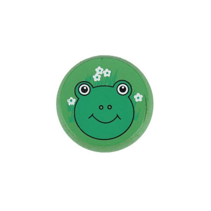 Saizhi Cute Animal Prints Wooden Yoyo Toys Ladybug Toys Kids Yo-Yo Yo Yo Toys For Children Children Yoyo Ball: frog