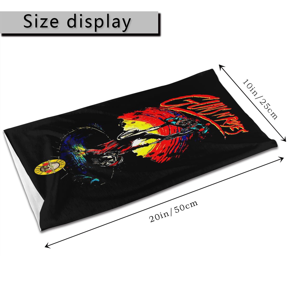 Gunsnroses-Bandana de patinaje musical para hombre, banda Undead, Rock clásico, diferentes bufandas, 12160029