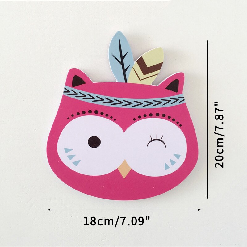 Style nordique enfants chambre ornements dessin animé animaux renard bébé chambre berceau décor enfant dessin animé Animal tête mur décor enfant: 10