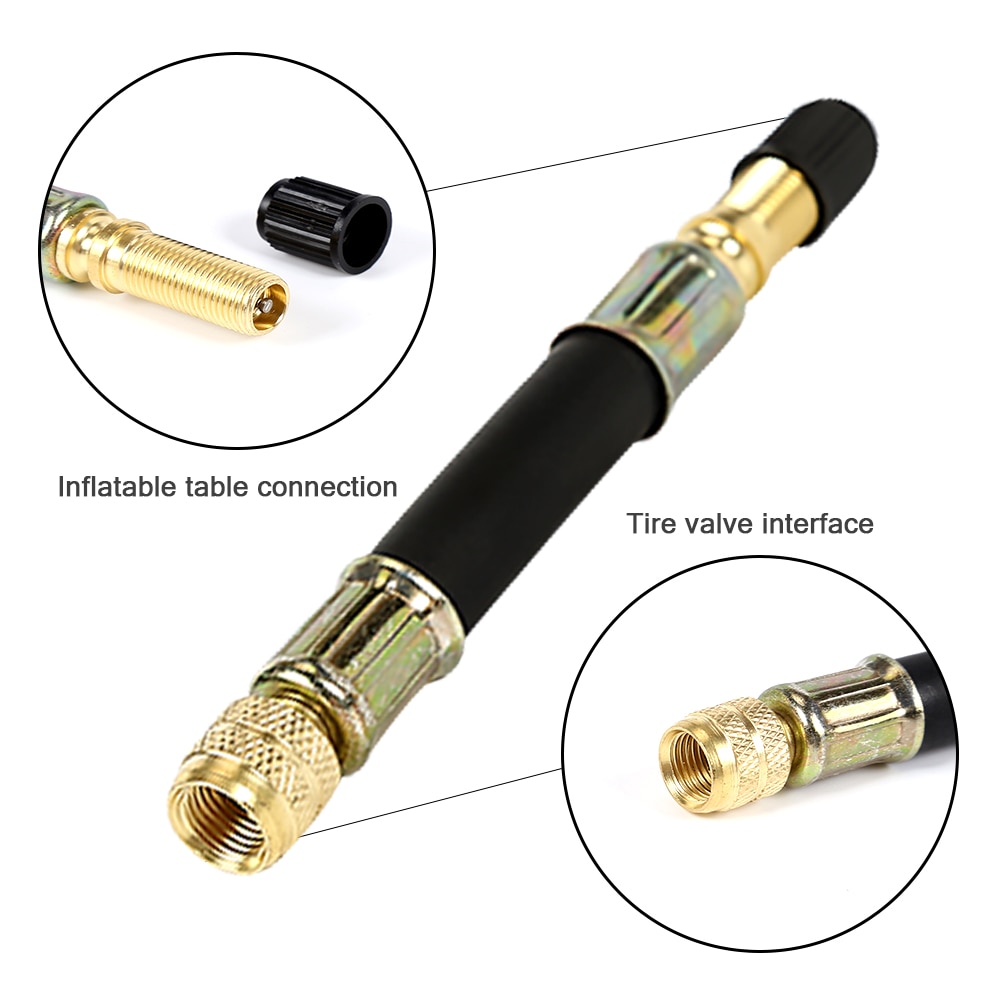 Vodool 100mm/140mm/190mm universal flexibel gummislang bil hjul ventil skaft däck ventil förlängning med lock bil ventil stammar lock