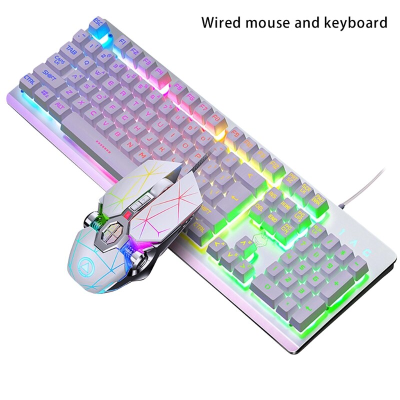 104Keys RGB Aluminum Alloy Gaming Keyboard and RGB Gaming Mouse Set: 4