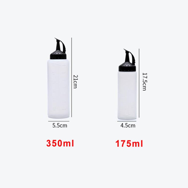 175/350ML Squeeze Condiment Bottles Oil Can Sealing Cap Seasoning Jar Salad Sauce Bottles Ketchup Bottle Kitchen Supplies