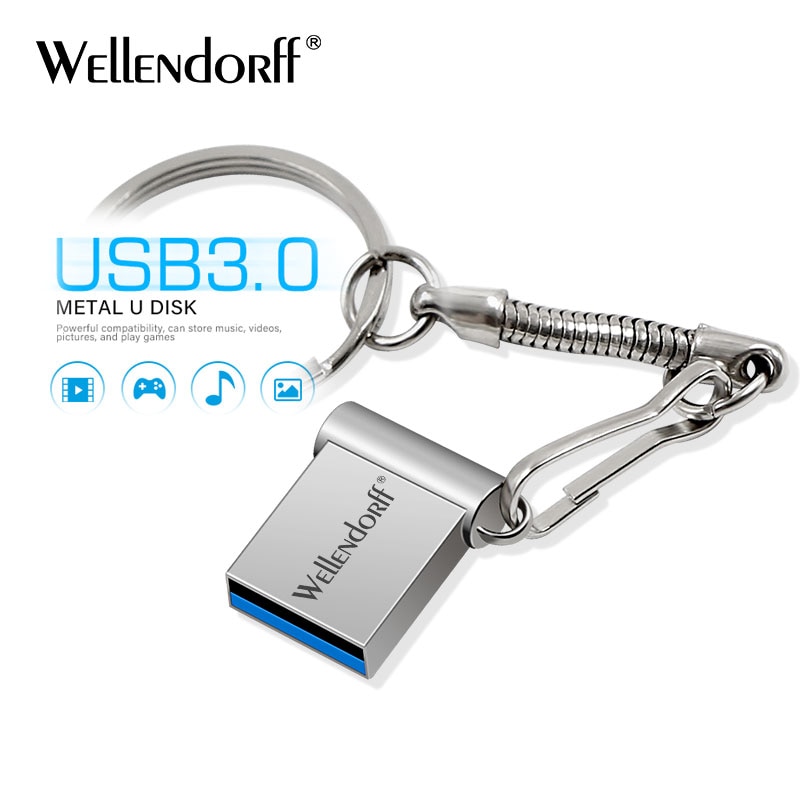 Tiny Metal USB 3.0 Stick high speed 4GB 8GB 16GB 32GB 64GB real capacity usb3.0 Pendrive Flash Memory stick freeship