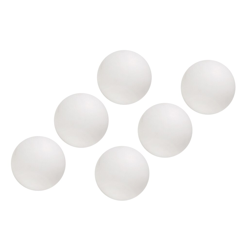 6PCS 40mm white Standard Durable PVC Practice Training Exercise Ping Pong Tennis Balls For Ping Pong Training balls