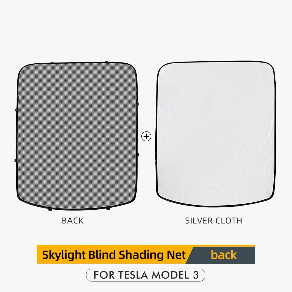 Haloperformance modell 3 bil solskjerm bak for tesla modell 3 tilbehør tak takvinduer tesla modell tre: Tilbake 2