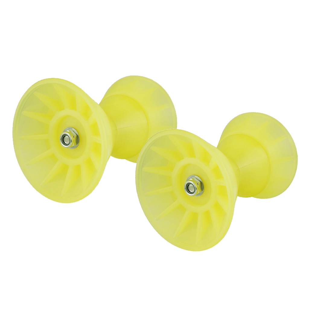 2Pcs 7inch Bow Bell Roller Assembly Bow Stop Bell Roller for Boat Trailer