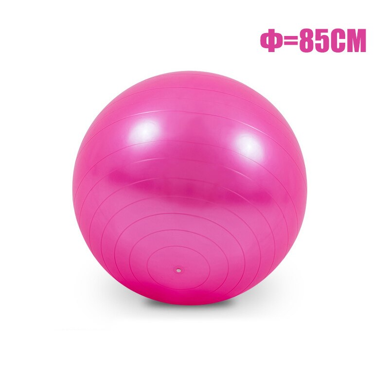 55/65/75/85cm Yoga Balls Gym Pilates Sports Fitness Ball Non-slip Thickening Balance Fit Ball Exercise Training Workout Massage: 85cm-Pink