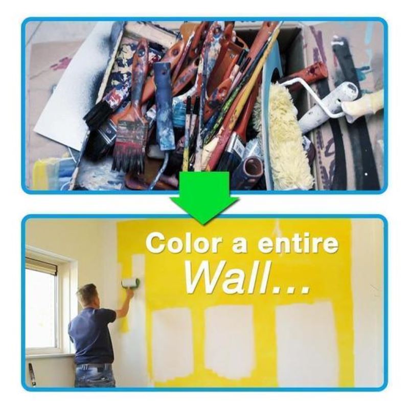 Multifunctional DIY Paint Brush Roller Brush Handle Tool Household Pro Corner Brush Home Office Room Painting Set Tools Rollers