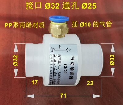 Short Pneumatic Pneumatic Conveyor Air Amplifier Vacuum Conveyor Aluminum Alloy/plastic Material: Type 5