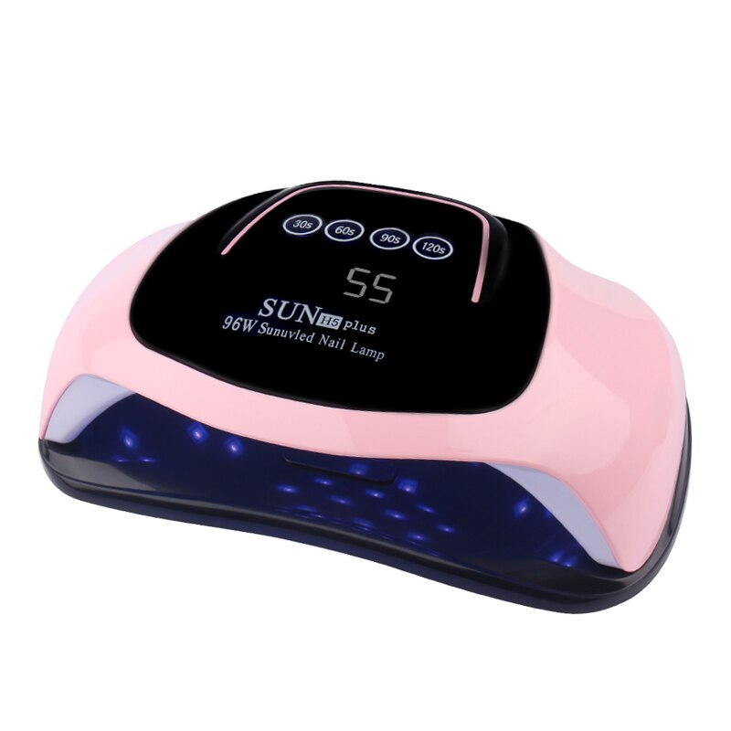 Lámpara LED NOQ Sun H5 Plus 96W para secador de uñas 36leds UV lámpara de uñas dos manos de alta potencia manicura máquina herramientas de uñas: pink / eu