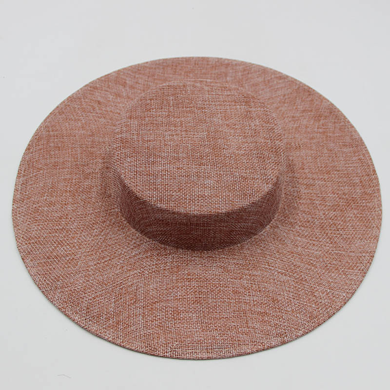 Dames Fascinators Hoedenmakerij Hoed Basis Feest Bruiloft Nep Lunquil Hoed Brede Rand Fedora Kentucky Derby Hoofddeksel Haaraccessoires