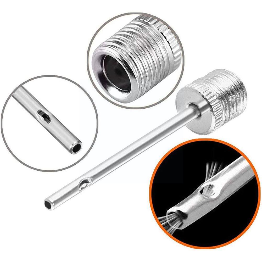 Sports ball inflation pump needle for football basketball soccer inflatable air adapter steel pump pin  l8 e 3