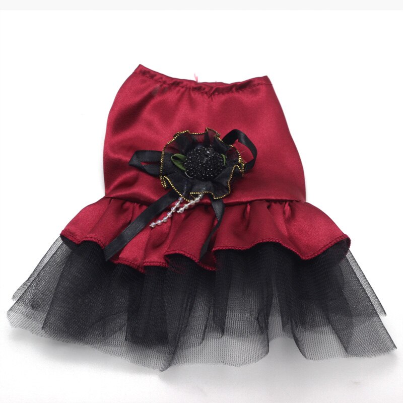 Verano ropa para mascotas vestidos perros encaje Z boda Vestido pequeño perro falda Mini princesa ropa