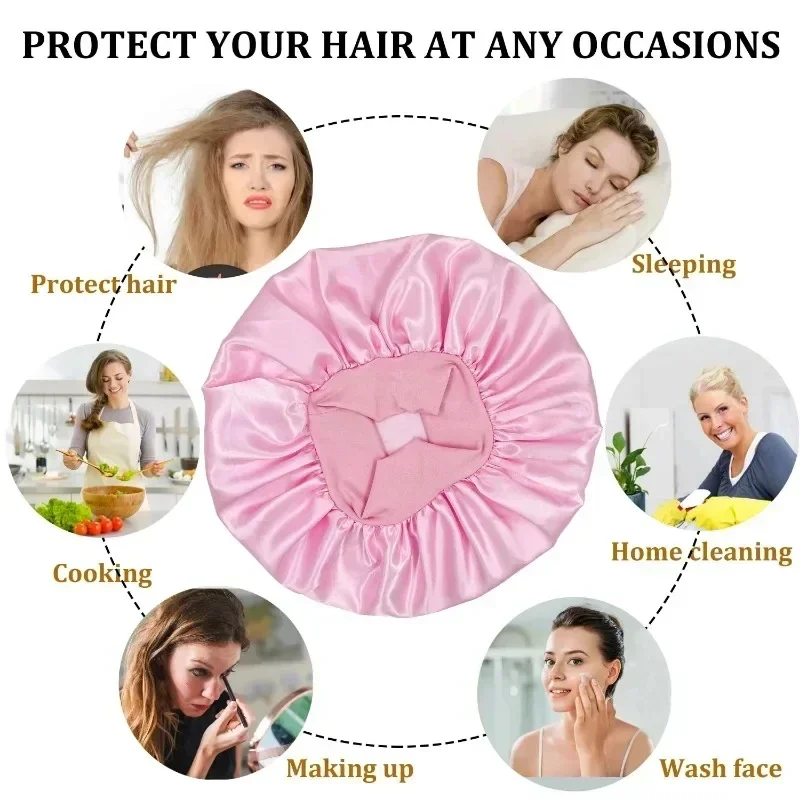 Haste de ondulação sem calor, faixa de cabelo sem calor, rolos de cabelo macios, cachos preguiçosos, gorro de cetim, touca noturna, ferramentas de estilo de cabelo