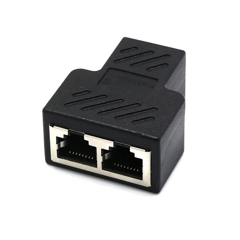 Splitter Ethernet RJ45 Cable Adapter 1 Male To 2/3 Female Port LAN Network Connector Wire Ethernet RJ45 Cable Adapter: White