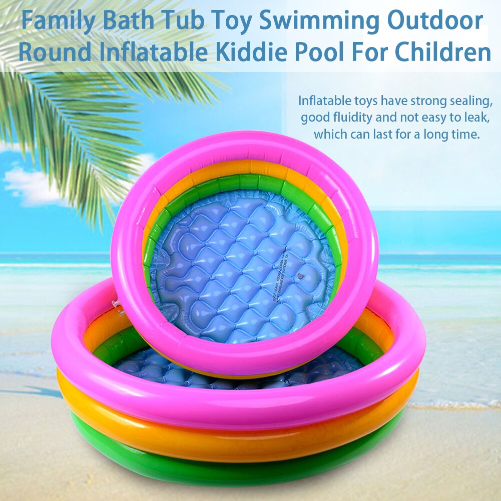 Grappig Bad Speelgoed Zwemmen Familie Outdoor Visvijver Indoor Draagbare Opblaasbare Kiddie Zwembad Multifunctionele Voor Kinderen Ronde