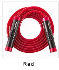 Corda per saltare professionale per studenti in lega di alluminio con cuscinetti per Fitness: Rosso