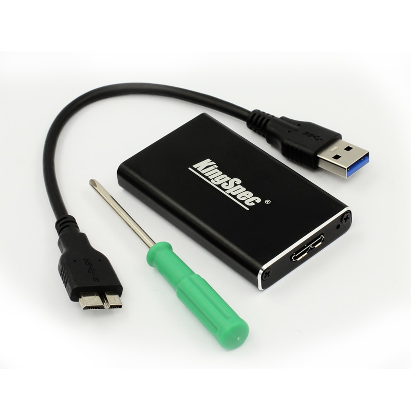 Kingspec Msata Naar Usb 3.0 Ssd Behuizing Externe Hd Hard Drive Disk Box Storage Case Adapter Ondersteuning M.2 Sata Drive ssd