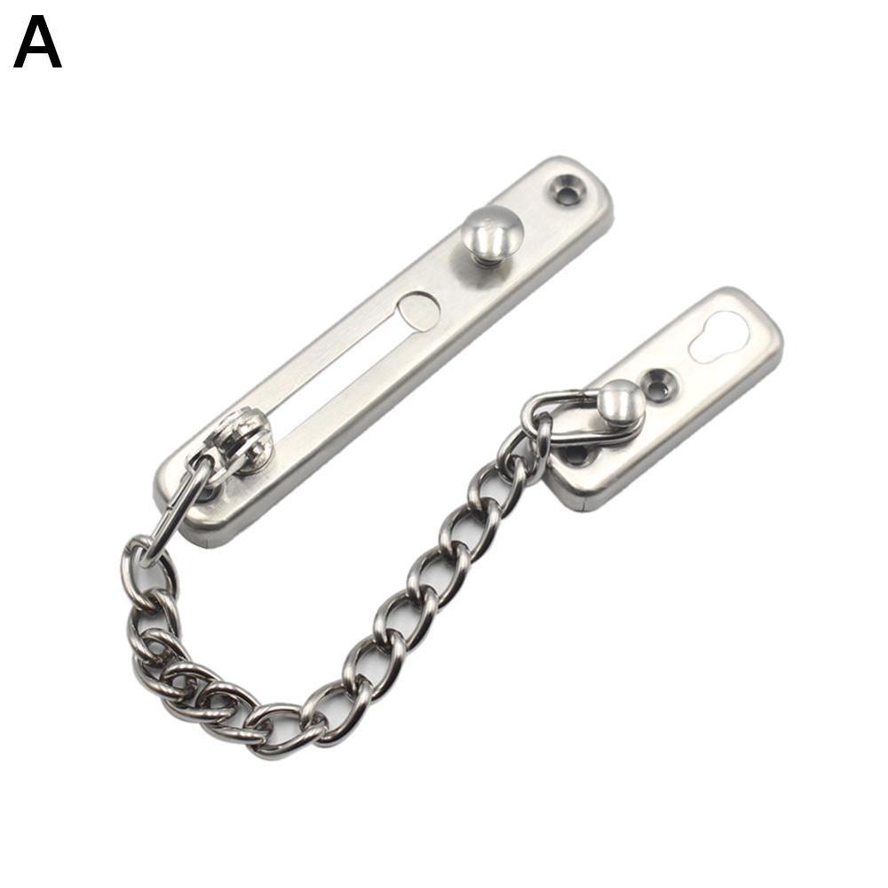 House 1PC Security Guard Chain Bolt Locks Safety Slide Anti-theft Cabinet Lock Tone Latch Door Door Guard Hardware Bolt Cha U7I0: Brushed