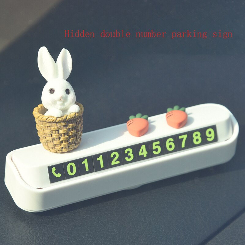 Cute and ornaments, temporary parking cards, parking signs, phone numbers, car decorations birthday for girls