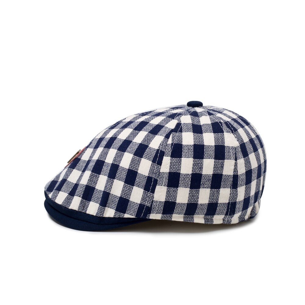 -né casquette pour 0-24 mites garçon Plaid automne printemps petits garçons accessoires chapeau de soleil haut en coton chapeaux 2 couleurs