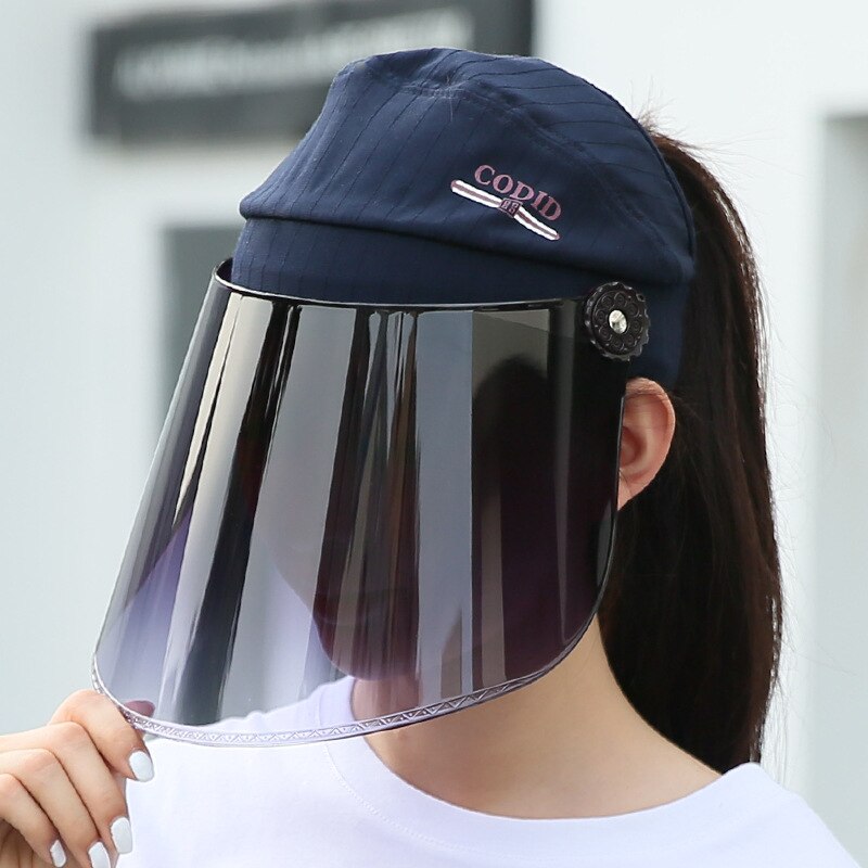 USPOP Neue Sommer sonne hüte UPF50 + sonnencreme hast professionelle anti uv rays hüte PC objektiv hut: Navy blue