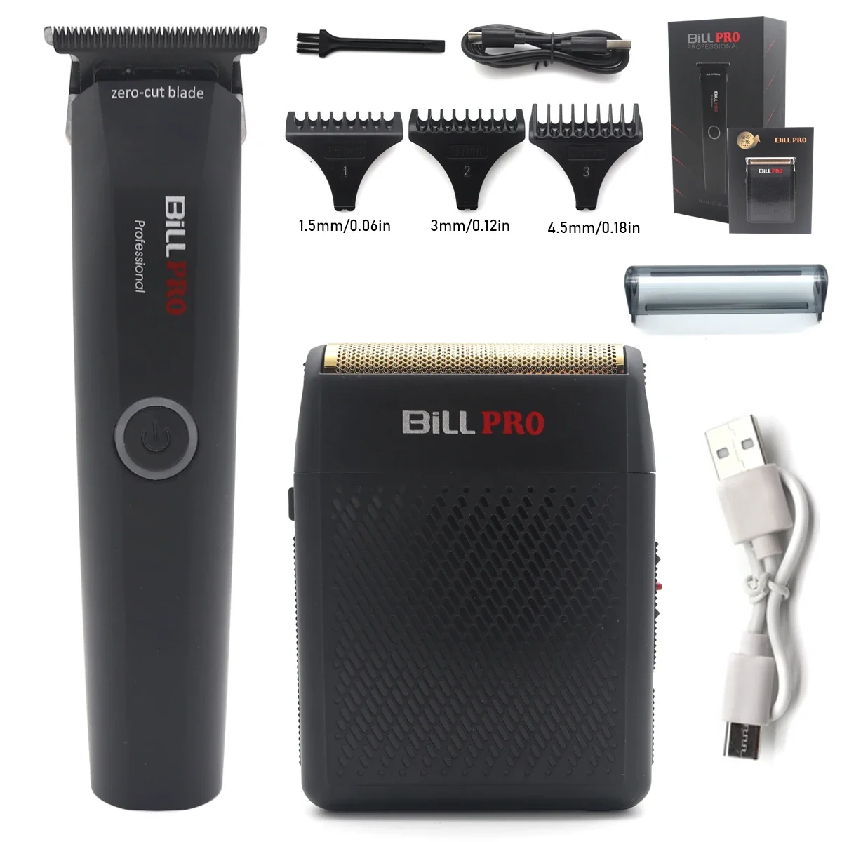 BiLL PRO BL931 7500 RPM DLC KERAMISCHE Mes Professionele tondeuse OilHead Graveren Barbershop Heren Zero-Cut Blade: Paars
