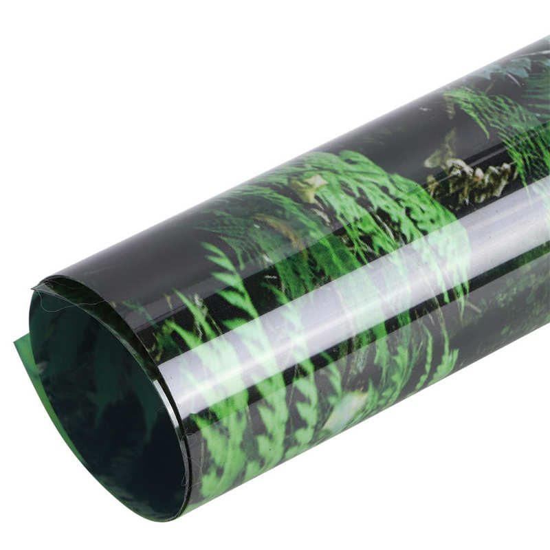 Fish Tank Aquarium Sticker PVC Reptile Box Rainforest Background Poster Fish Tank Wall Picture Painting Decoration Tank Poster