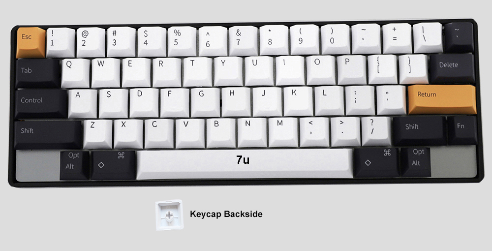 HHKB Layout Keycaps Cherry or MA Profile PBT Fit MX Switches for MX Mechanical Keyboards Not for Static capacitance keyboards: Khaki