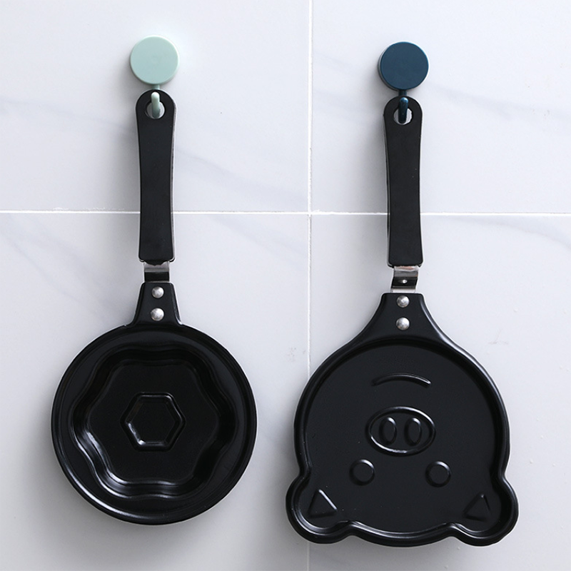 Creatieve Hart Kikker Beer Varken Non-stick Ei Pannenkoek Mini Fry Pan Zwart Blini Ontbijt Kookgerei Omelet pan Mold