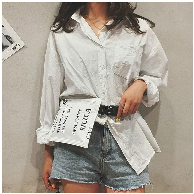 HISUELY mujeres cintura cinturón de bolsa de bolsas de Fanny Pack para las mujeres bolsa de pecho Carta del teléfono de la impresión bolso de la bolsa de Q5