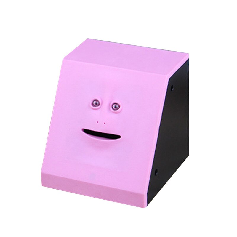 Nettes Gesicht Bank Geld Sicher Kasten Schweinchen Banken Isst Sensor Münze Kasten Für Geld Sparen Kreative Tresore Sparschwein freundlicher: Rosa