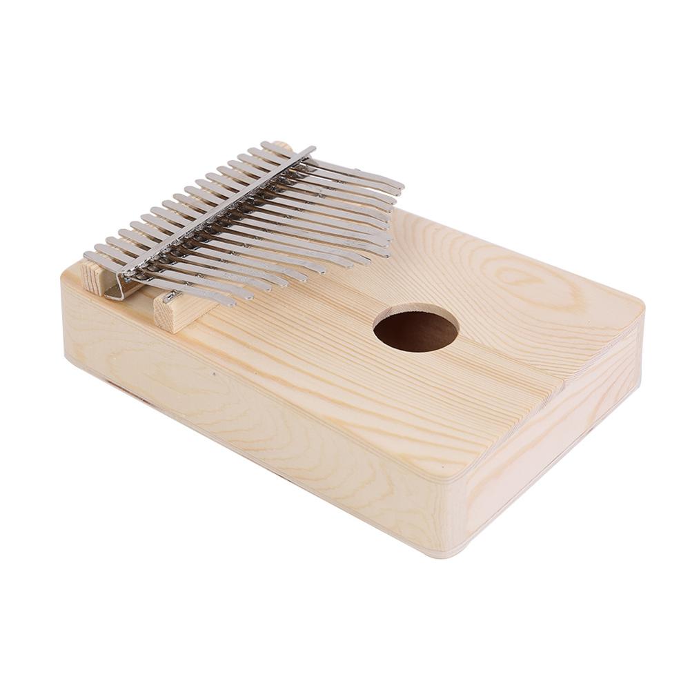 Kalimba Thumb Piano 17 Keys African Kalimba DIY Kit Wood Finger Thumb Piano Wooden White Embryo Mbira Sanza for Beginner